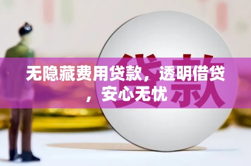 颍州无隐藏费用贷款，透明借贷，安心无忧
