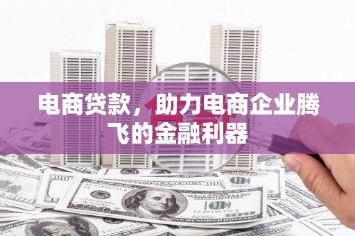 颍州电商贷款，助力电商企业腾飞的金融利器