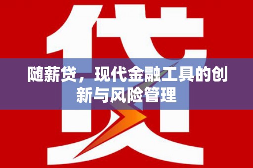 颍州随薪贷，现代金融工具的创新与风险管理