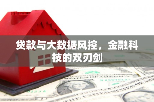 颍州贷款与大数据风控，金融科技的双刃剑