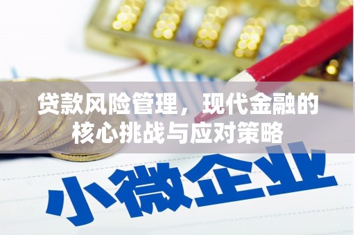 颍州贷款风险管理，现代金融的核心挑战与应对策略