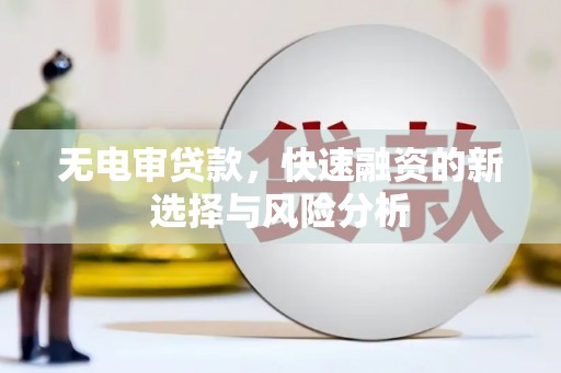 颍州无电审贷款，快速融资的新选择与风险分析