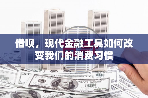 颍州借呗，现代金融工具如何改变我们的消费习惯