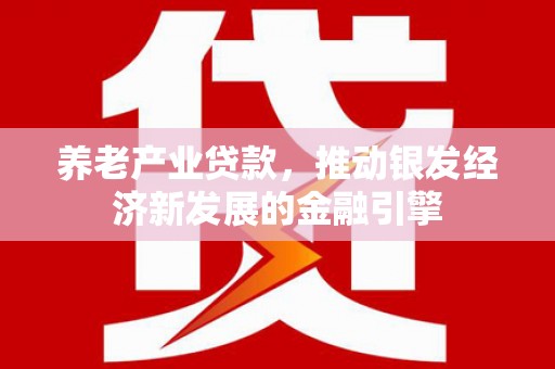 颍州养老产业贷款，推动银发经济新发展的金融引擎