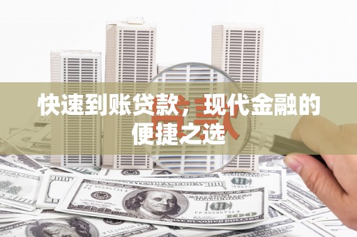 颍州快速到账贷款，现代金融的便捷之选