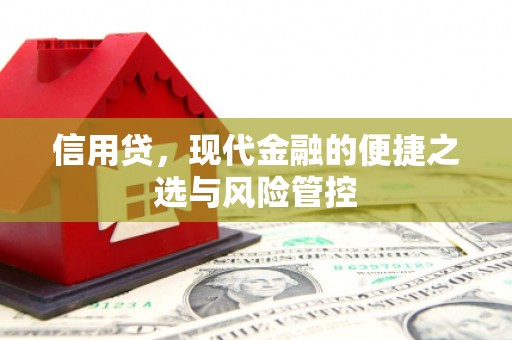 颍州信用贷，现代金融的便捷之选与风险管控