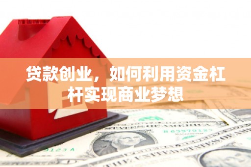 颍州贷款创业，如何利用资金杠杆实现商业梦想