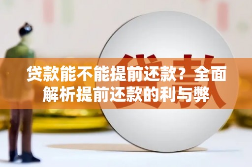 颍州贷款能不能提前还款？全面解析提前还款的利与弊