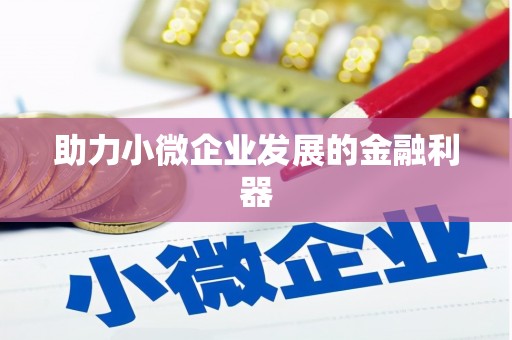 颍州助力小微企业发展的金融利器