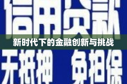 颍州新时代下的金融创新与挑战
