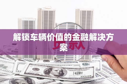 颍州解锁车辆价值的金融解决方案
