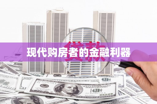 颍州现代购房者的金融利器