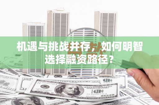 颍州机遇与挑战并存，如何明智选择融资路径？
