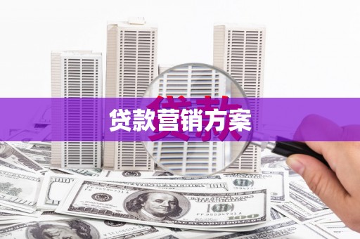 颍州贷款营销方案